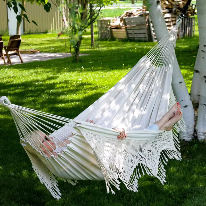 BohoHaven Large 2 Person Tree Hammock - Outdoor Swing