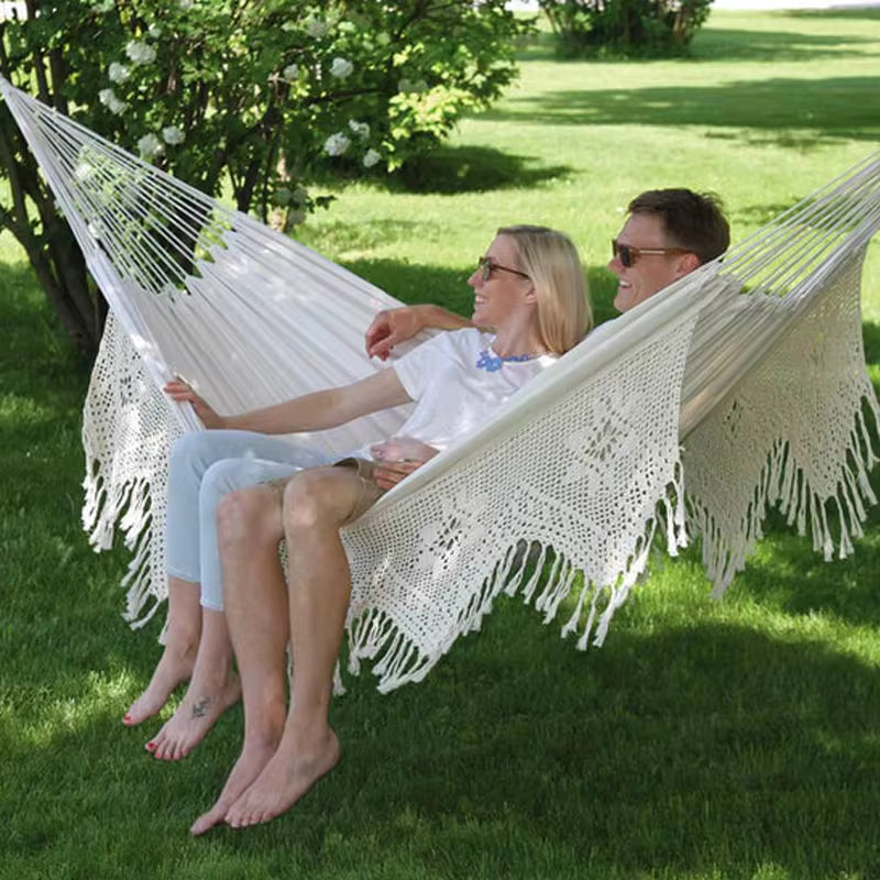 BohoHaven Large 2 Person Tree Hammock - Outdoor Swing