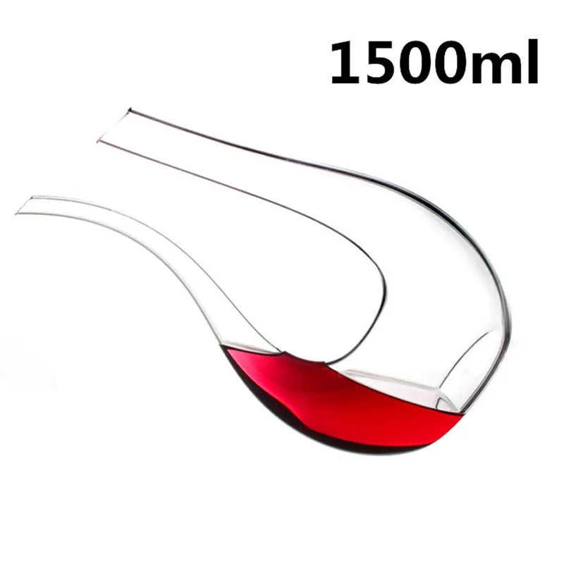 Curved Glass Wine Decanter