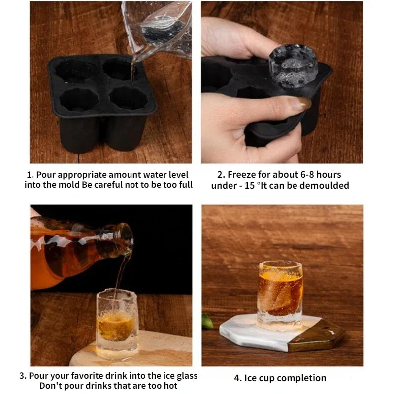 Ice Mold Shot Glasses