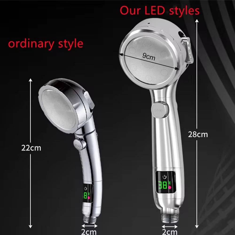 Temperature Display Shower Head