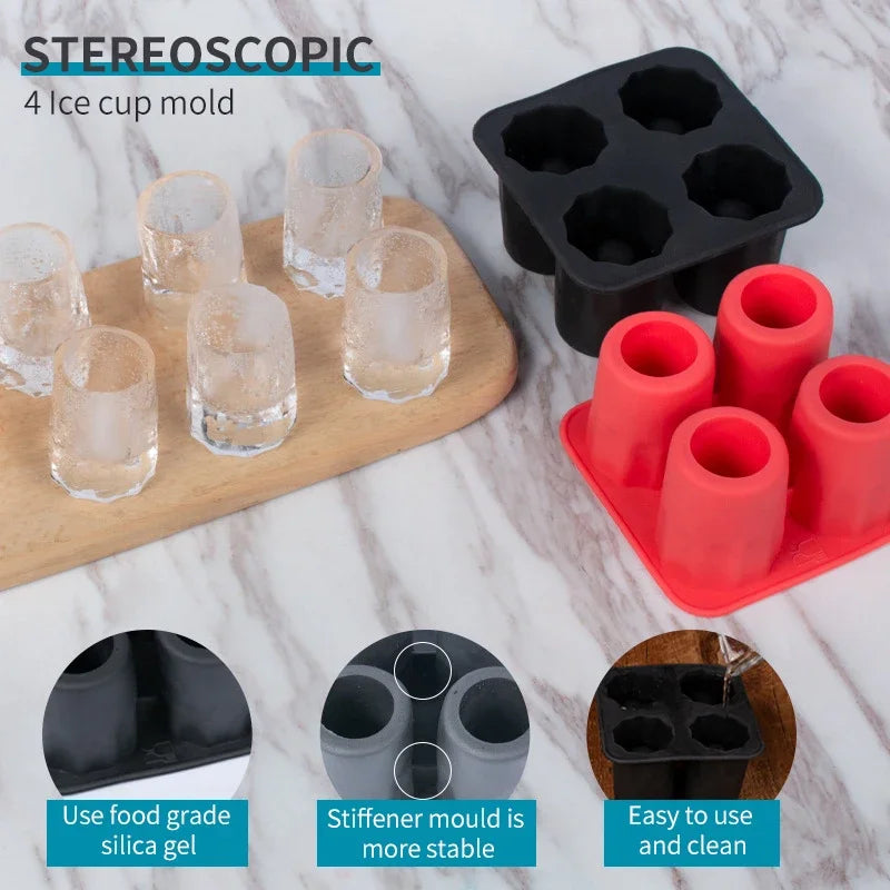 Ice Mold Shot Glasses