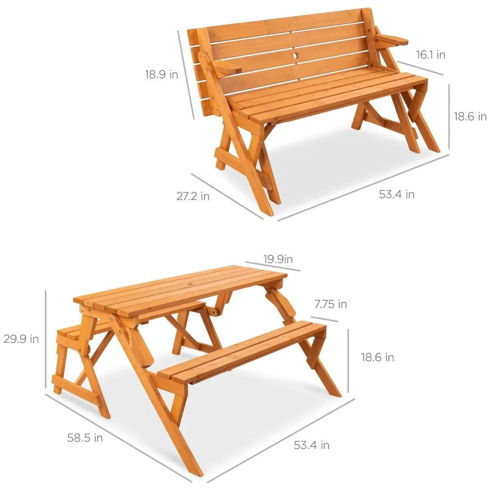 Transforming Picnic Table Bench