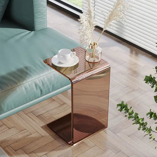 Acrylux 2-in-1 Coffee & Sofa Side Table Modern, Minimalist Clear - Buy Home Furniture Online at FYHO