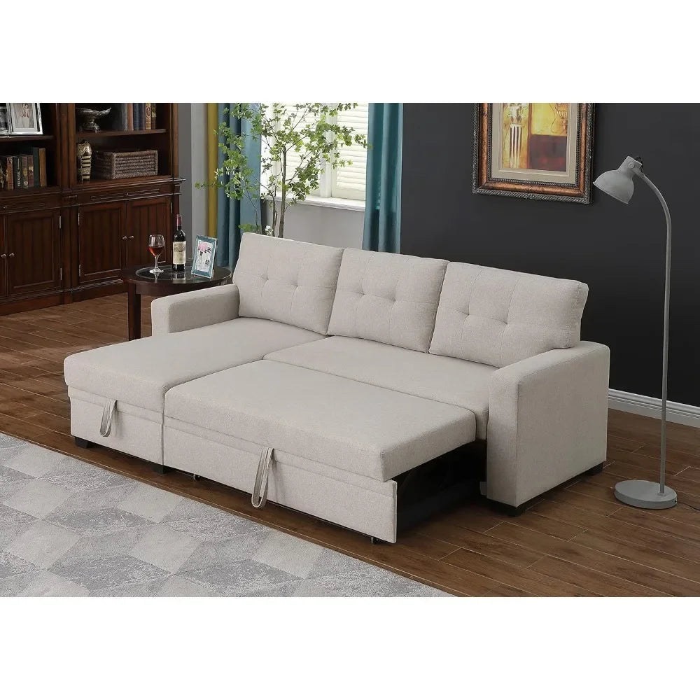 BedBlend Fold-Out Sofa Bed Convertible Sectional with Storage - Buy Home Furniture Online at FYHO