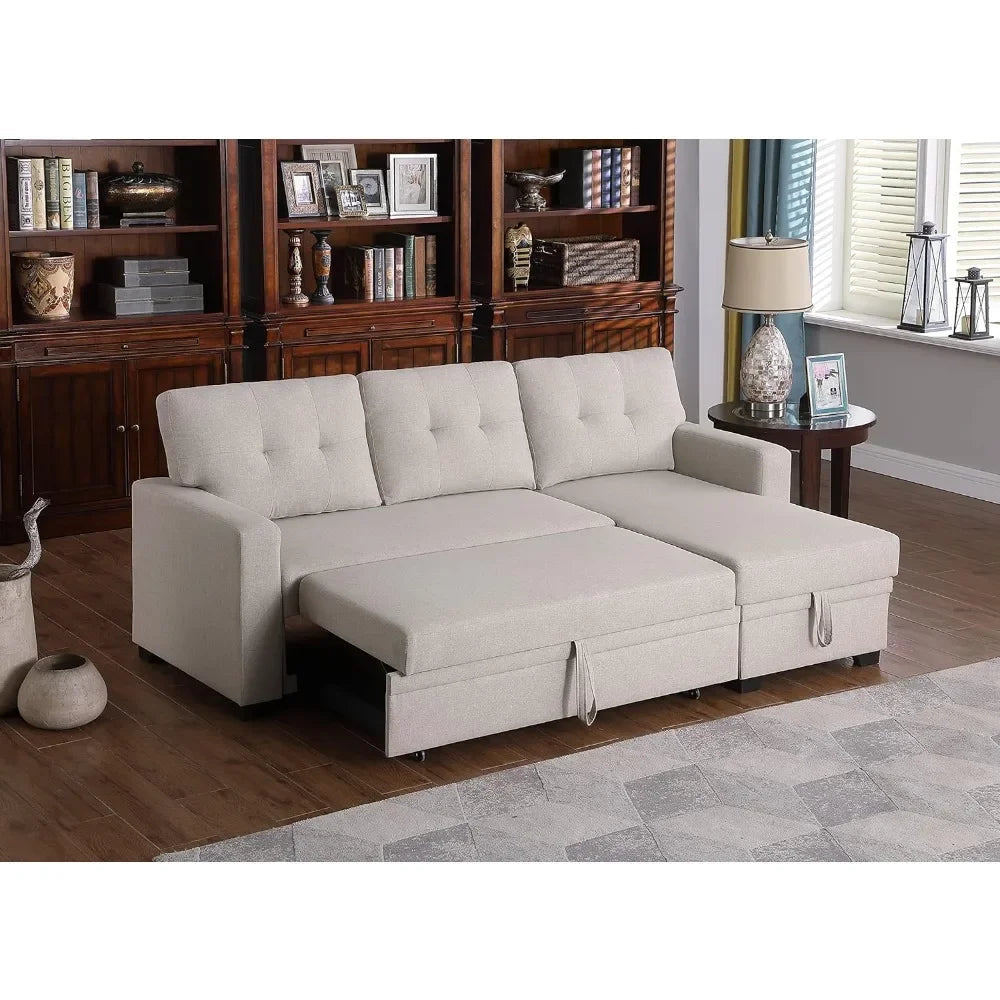 BedBlend Fold-Out Sofa Bed Convertible Sectional with Storage - Buy Home Furniture Online at FYHO