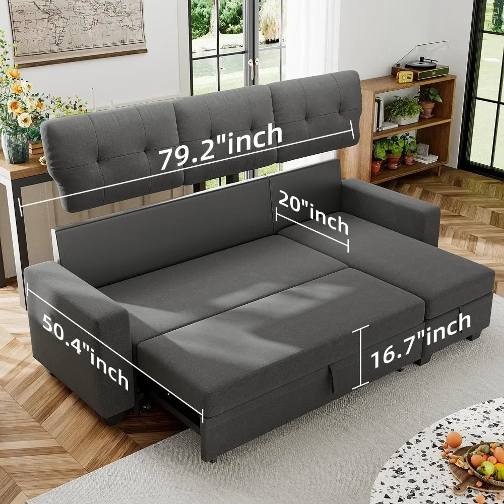 BedBlend Pull-Out Sleeper Sofa Bed Storage Convertible Couch - Buy Home Furniture Online at FYHO