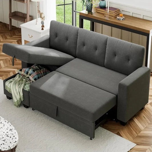 BedBlend Pull-Out Sleeper Sofa Bed Storage Convertible Couch - Buy Home Furniture Online at FYHO