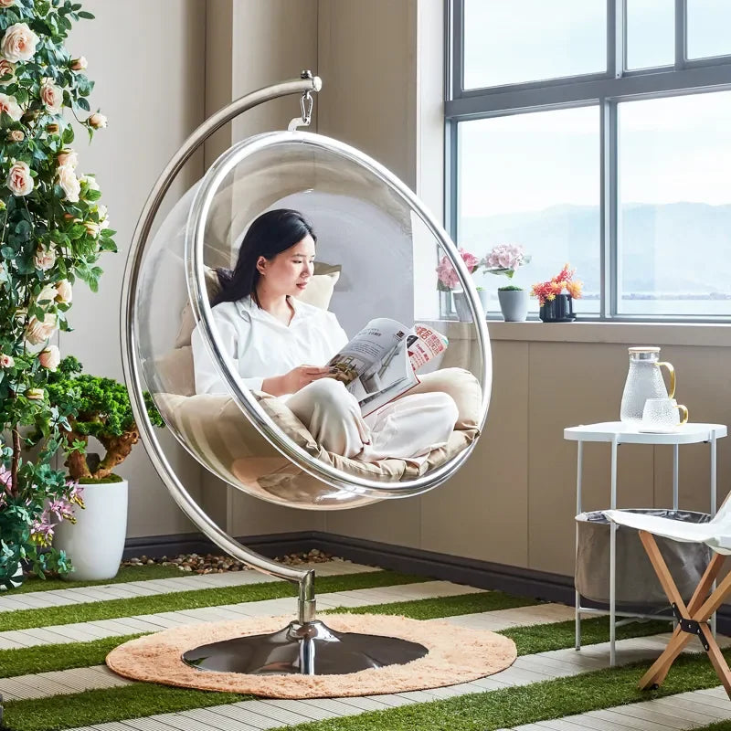 BubblePod Clear Acrylic Bubble Chair, Hanging Hammock Swing - Buy Home Furniture Online at FYHO