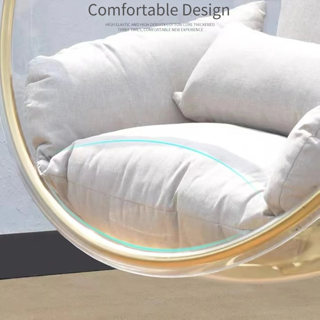 BubblePod Clear Acrylic Bubble Chair, Hanging Hammock Swing - Buy Home Furniture Online at FYHO