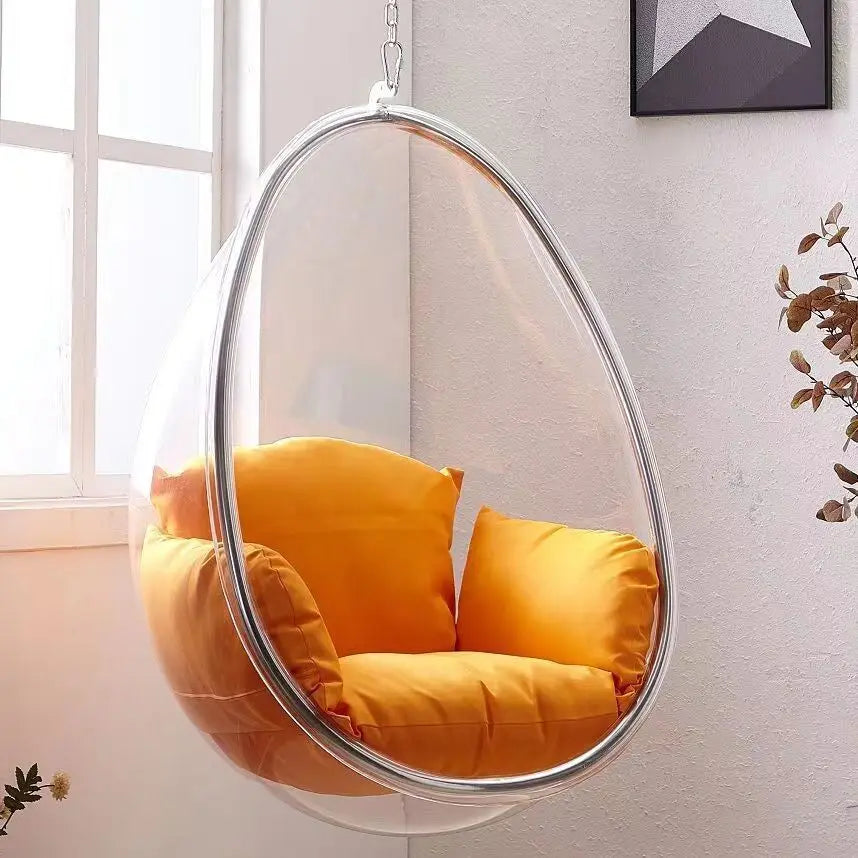 BubblePod Clear Acrylic Bubble Chair, Hanging Hammock Swing - Buy Home Furniture Online at FYHO