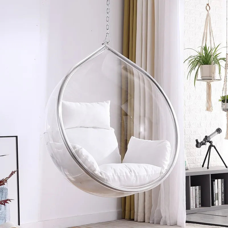 BubblePod Clear Acrylic Bubble Chair, Hanging Hammock Swing - Buy Home Furniture Online at FYHO