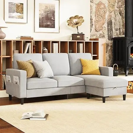 ComfyNest Modern 3-Seater Sectional Sofa, Small Apartments - Buy Home Furniture Online at FYHO