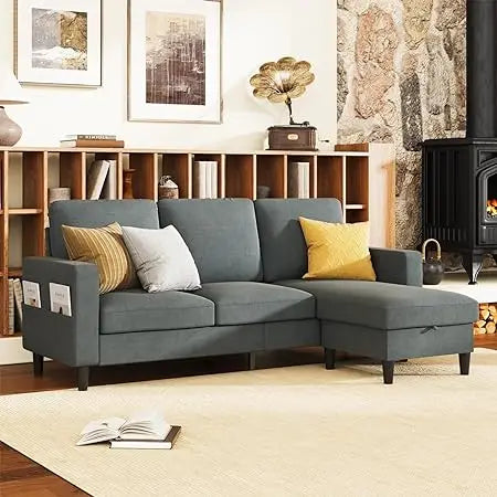 ComfyNest Modern 3-Seater Sectional Sofa, Small Apartments - Buy Home Furniture Online at FYHO