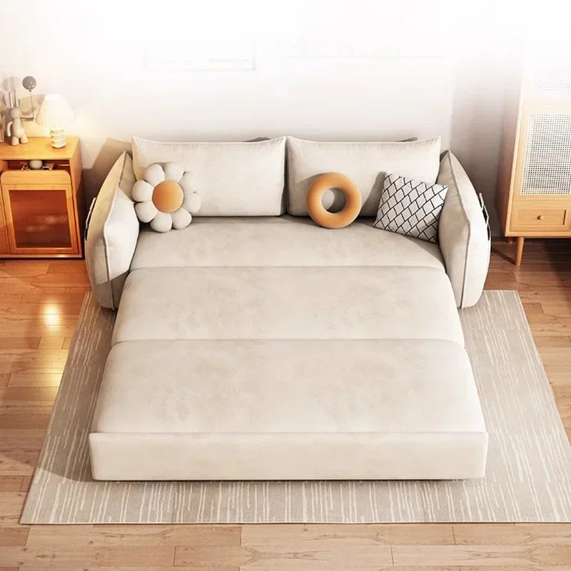 ConvertASofa Convertible Sofa Bed Beige Pull-Out Sleeper - Buy Home Furniture Online at FYHO