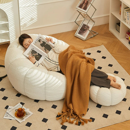 CozyNest Bean Bag Sofa Chair with Ottoman | Comfy Lounger - Buy Home Furniture Online at FYHO