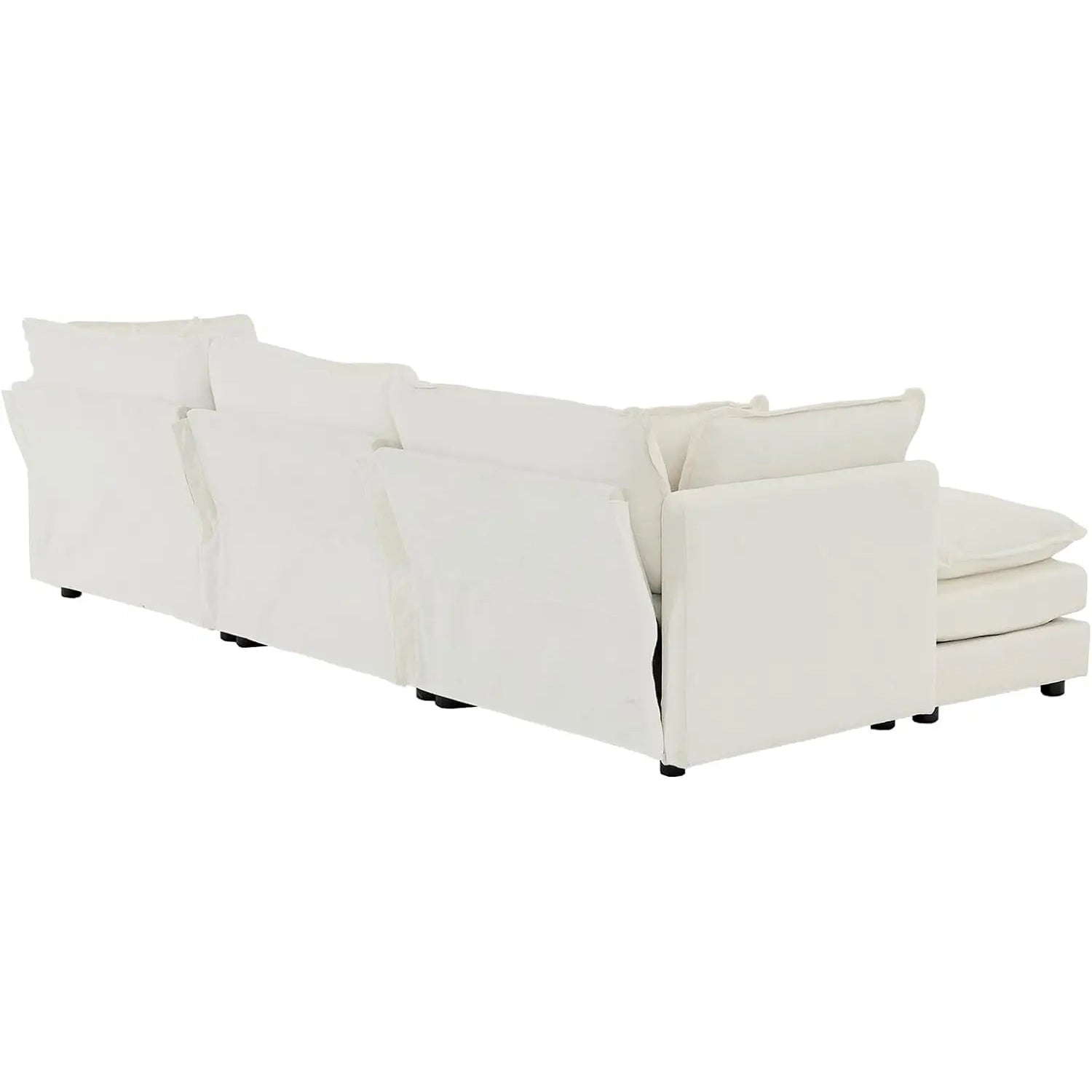 DreamCloud Modular Cloud Chaise Sofa | Chenille Sectional - Buy Home Furniture Online at FYHO