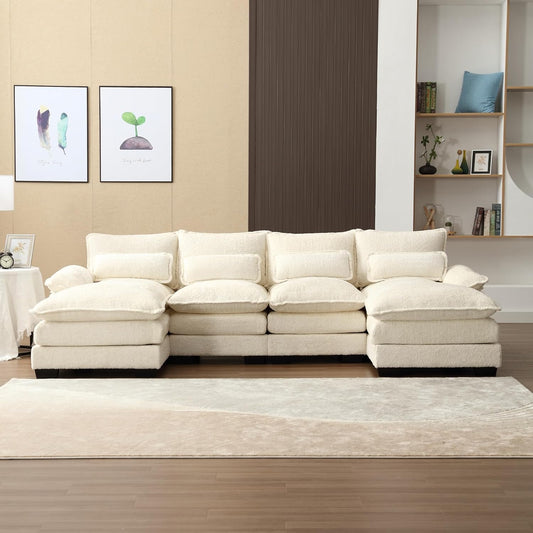 DreamCloud2 Memory Foam Cloud Sectional Sofa, Chenille - Buy Home Furniture Online at FYHO