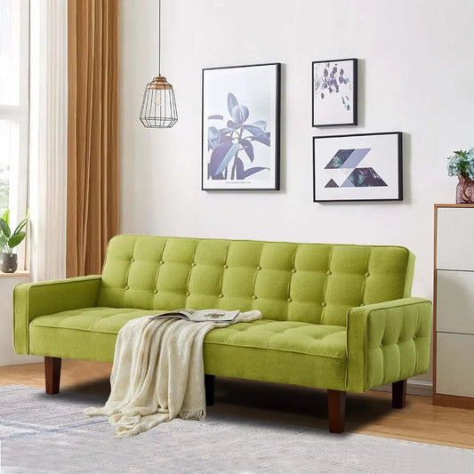 FlexSofa Convertible Sofa Bed - 3-in-1 Futon, Lounger, Sleeper - Buy Home Furniture Online at FYHO