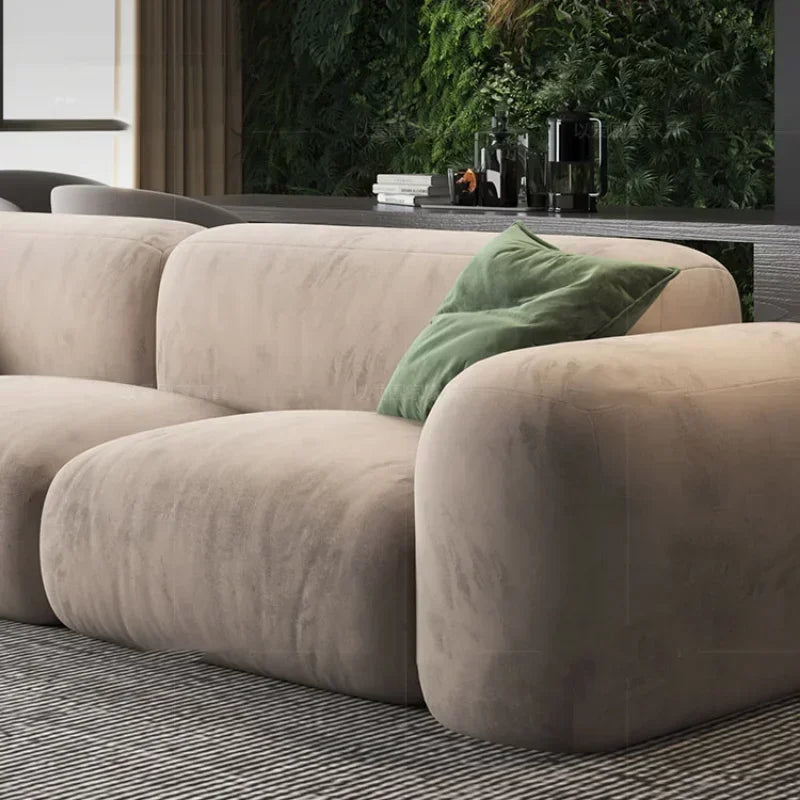 LivingPlush Modern Sofa, Cloud-Like Wabi Sabi Sectional Couch - Buy Home Furniture Online at FYHO