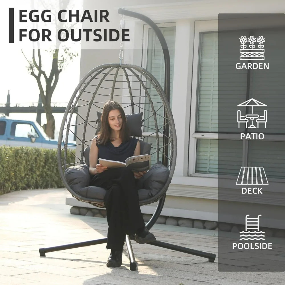 RestNest Hanging Egg Chair Hammock Swing for Patio, Indoors - Buy Home Furniture Online at FYHO