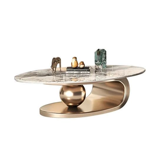 StoneFlow Coffee Table - Modern Sphere Design, Marble Effect - Buy Home Furniture Online at FYHO